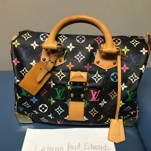 Louis Vuitton Speedy 30 multicolor noir